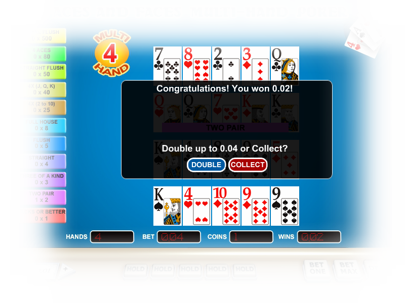 casino software games – multi hand video poker